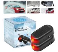 Lot de 2 appareils électromagnétiques de déneigement pour voiture, accessoires d'hiver de voiture, dispositif de déneigement électromagnétique antigel, déneigement rapide et efficace pour voitures