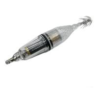 Lot de 2 appâts de pêche à LED pour hameçons de calamar conçus pour une utilisation en eau douce et en eau salée pour attraper des céphalopodes et des poissons comme la morue et (blanc)