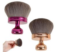 Lot de 2 applicateurs auto-bronzants pour le dos, multi-usages, portables, grands pinceaux de maquillage professionnels ovales pour le visage et les jambes pour débutants