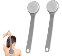 Lot de 2 applicateurs de crème hydratante pour le dos, applicateur de crème hydratante à long manche, éponge sur bâton pour applicateurs de crème corporelle et peau
