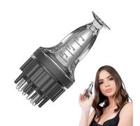 Lot de 2 applicateurs d'huile capillaire pour cuir chevelu - Appareil de massage du cuir chevelu - Peigne - Applicateur d'huile capillaire - Double boule - Design dentaire - Peigne applicateur pour