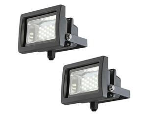 Lot de 2 appliques LED 10 watts, spot de chantier, lampe d'extérieur, spot orientable