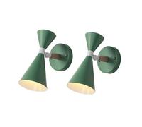 Lot de 2 Appliques murales Modernes Couleur Macaron pour Chambre d'enfant, Lampe de Chevet Nordique en Bois Massif, rotative à 350°, en métal, en Forme de sablier, E27