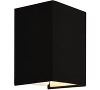 Lot de 2 Appliques Murales Schwerin Forme Angulaire E27 60 W 20 x 16 x 13 cm Abat-jour en Lin Noir [lux.pro] Noir