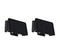 Lot de 2 Appliques murales solaires d'extérieur à LED, éclairage vers Le Haut et vers Le Bas, pour Cour, Jardin, 4 lumières