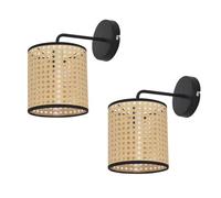 Lot de 2 appliques murales Southend 25 x 17 x 16 cm noir beige