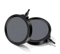 Lot de 2 Aquarium Pierre a Air, 10 cm Bulleur Aquarium Diffuseur Air Aquarium Disque Diffuseur d'oxygène pour Aquariums Hydroponie