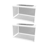 Lot de 2 aquariums d'élevage avec ventouse sécurisée, filet isolé pour frai et crevettes