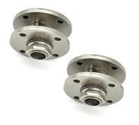 Lot de 2 arbres d'amortissement avec rotation à 360 degrés Filetage M8 et pas de 2 mm en acier au carbone nickelé pour supports et automatisation Modèle XK543-M8-2(XK543-M8-2-2NM)