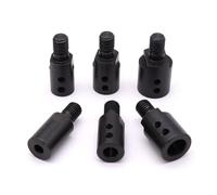 Lot de 2 arbres de connexion de lame de scie en acier pour joints de bague M10 avec vis et clé, compatible avec diamètre intérieur de 5 à 14 mm, construction robuste (5 mm)