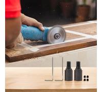 Lot de 2 arbres de connexion pour joints de lame de scie, bague M10 avec plaque de serrage, tige d'accouplement en acier compatible avec un diamètre intérieur de 5 à 14 mm, 10 mm