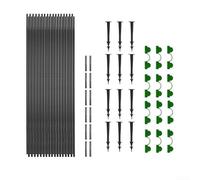 Lot de 2 arceaux de jardin pour parterres surélevés, conception robuste pour paillage et protection des plantes