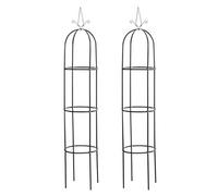 Lot de 2 Arches de jardin Romantika V2, Noir