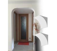 Lot de 2 arcs de porte demi-ronds pour cloison sèche, à peindre, kit de support de porte arqué, installation facile