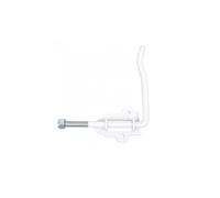 Lot de 2 arrêts à poignée acier époxy, H.40 x P.210 mm