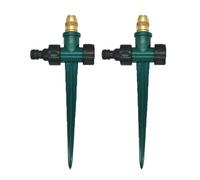 Lot de 2 arroseurs de jardin à 360 degrés, ensemble d'arrosage à impulsion pour connecteur d'irrigation de jardin, fournitures de jardin à économie d'énergie