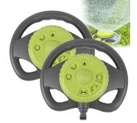 Lot de 2 arroseurs de jardin pour pelouse, système d'arrosage de jardin, pulvérisateur réglable, tuyau d'arrosage rotatif de grande surface, arroseur oscillant pour pelouse