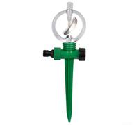 Lot de 2 arroseurs de pelouse à 360 degrés pour une couverture complète de pulvérisation d'eau dans les jardins et les cours