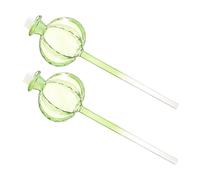 Lot de 2 arrosoirs à fleurs en verre à haute teneur en borosilicate, vert Réf. : 4253