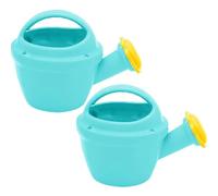 Lot de 2 arrosoirs pour enfants, 14, 5 x 18, 8 cm, outils de jardinage en plastique avec bec verseur et poignée, jouets plage légers, portables et réutilisables pour enfants, jardin, maison, ext