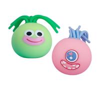 Lot de 2 artefacts amusants en silicone pour soulager le stress, jouet sensoriel pour garçons et filles, décoration de fête, cadeau d'anniversaire (vert + bleu)