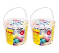Lot De 2 Articles Eberhard Faber - Craies De Rue Avec Seaux