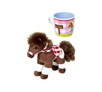 Lot de 2 articles - Tasse et petit poney - Ma petite ferme de poney