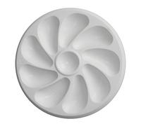 Lot de 2 - Assiette à Huîtres en Plastique - 9 Places