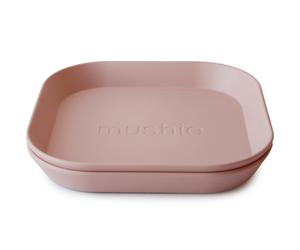 Lot de 2 assiettes carrées Blush