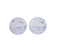 Lot de 2 assiettes Melamine Isao 27 cm - Amadeus - Bleu - Plastique Bleu G