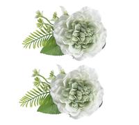 Lot de 2 attaches de rideaux décoratives réglables en forme de fleurs artificielles pour salon, chambre à coucher, décoration de mariage