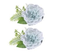 Lot de 2 attaches de rideaux décoratives réglables en forme de fleurs artificielles pour salon, chambre à coucher, décorations de mariage avec fleurs réalistes