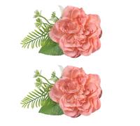 Lot de 2 attaches de rideaux décoratives réglables en forme de fleurs artificielles pour salon, chambre à coucher, décorations de mariage avec fleurs réalistes