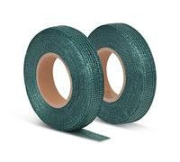 Lot de 2 Attaches pour Arbres 3 cm x 50 m Rouleau Attaches pour Arbres Ruban pour Plantes Corde d'Arbre en Polyéthylène Attaches pour Plantes pour Jardin (3 cm x 50 m)