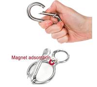 Lot de 2 attaches pour remorques à chevaux avec anneau de blocage - Équipement de dressage et accessoires pour remorques en acier inoxydable 304(two)