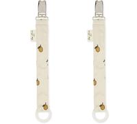 Konges Slojd - Lot de 2 attache-sucettes - Citron