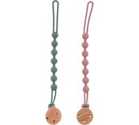 Lot De 2 Attaches-Tétines En Silicone Sans Bpa-Clip De Sécurité Pour Bébé,Garçon Et Fille-Facile À Nettoyer-Attache Sucette Durable Et Pratique.[H117]