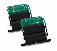Lot de 2 Attaches Verrou H875E pour Volet Roulant - Verrou Rigide 2 Maillons - Compatible Tubes ZF et Octogonaux - Lames PVC 8 mm - Anti