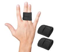 Lot de 2 attelles de doigt, petit doigt, attelle de doigt en nylon, majeur, attelle de doigt, index, attelle de pile, bandage élastique pour protéger les doigts, entorses cassées, double fixation