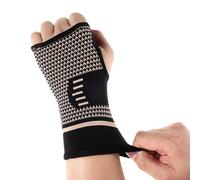 Lot de 2 attelles de poignet en cuivre pour canal carpien - Respirantes - Attelles élastiques pour poignets - Attelles de soutien pour le sommeil de nuit - Attelles de main pour homme et femme - Pour