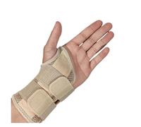 Lot de 2 attelles Poignet for Le Syndrome du Canal carpien, for Femmes et Hommes, for Soutien la Main , for soulagement Douleur liée à l'arthrite tendinite(Beige-Left,L/XL)