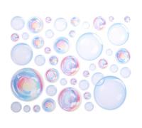 Lot de 2 Autocollant Bulles de Savon, Stickers Muraux Bulles de Savon Autocollants Muraux à Bulles Sous la Mer Décorations de Fête d'Anniversaire Thème Sirène Décor de Fond pour Salle de Bain