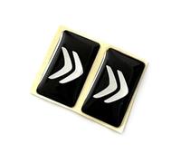 Lot de 2 autocollants 18 x 11 mm compatibles avec voiture Citroën avec logo de voiture pour intérieur, salon, clés, clés, etc. Autocollants décoratifs avec emblème (18 x 11 mm Citr.. 2 pièces)
