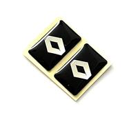 Lot de 2 autocollants 18 x 11 mm compatibles avec voiture Renault avec logo de voiture pour intérieur, salon, clés, etc. Autocollants décoratifs avec emblème (18 x 11 mm Ren.. 2 pièces)