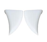 Lot de 2 autocollants 3D en forme de dents de vampire - Cornes de diable effrayantes - Décoration étanche pour intérieur et extérieur - Accessoire amusant pour pare-chocs de fenêtre et miroir