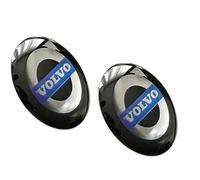 Lot de 2 autocollants avec logo 14 mm de diamètre Convient pour Volvo Voiture Pour clé télécommande etc. Autocollant avec emblème (14 mm Vol. 2 pièces)