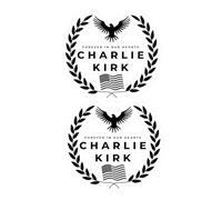 Lot de 2 autocollants Charlie Kirk Forever in Our Hearts True American Hero pour pare-chocs de voiture, RIP Charlie Kirk Silenced But Not Forgotten Freedom Worth Fighting Fly High in Lovin Memory