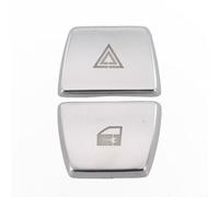 Lot de 2 autocollants chromés pour boutons d'interrupteur de console de voiture pour modèles F20 F22 F30 F34 F32 Décoration intérieure élégante pour les amateurs de BMW