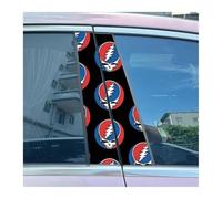 Lot De 2 Autocollants Colorés Pour Pilier B De Voiture, Motif Squelette Grateful Dead, Étanches, Pour Colonne Centrale(B)