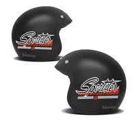 Lot de 2 autocollants compatibles Harley Davidson Sportster Bandit (blanc inscription rouge)